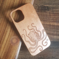 OCTOPUS Wood Phone Case Animals