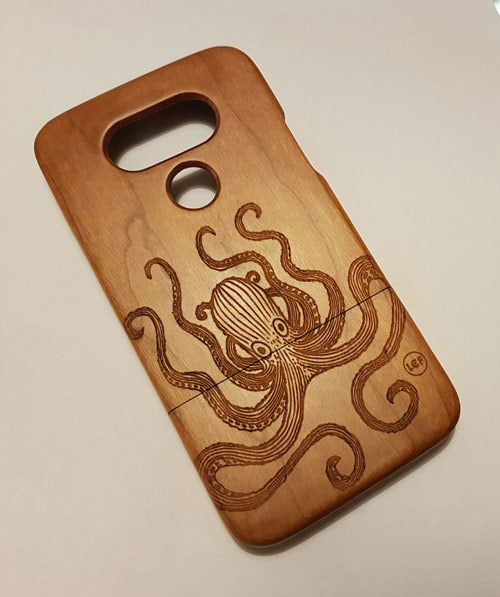 OCTOPUS Wood Phone Case Animals