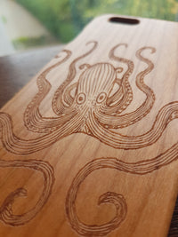 OCTOPUS Wood Phone Case Animals