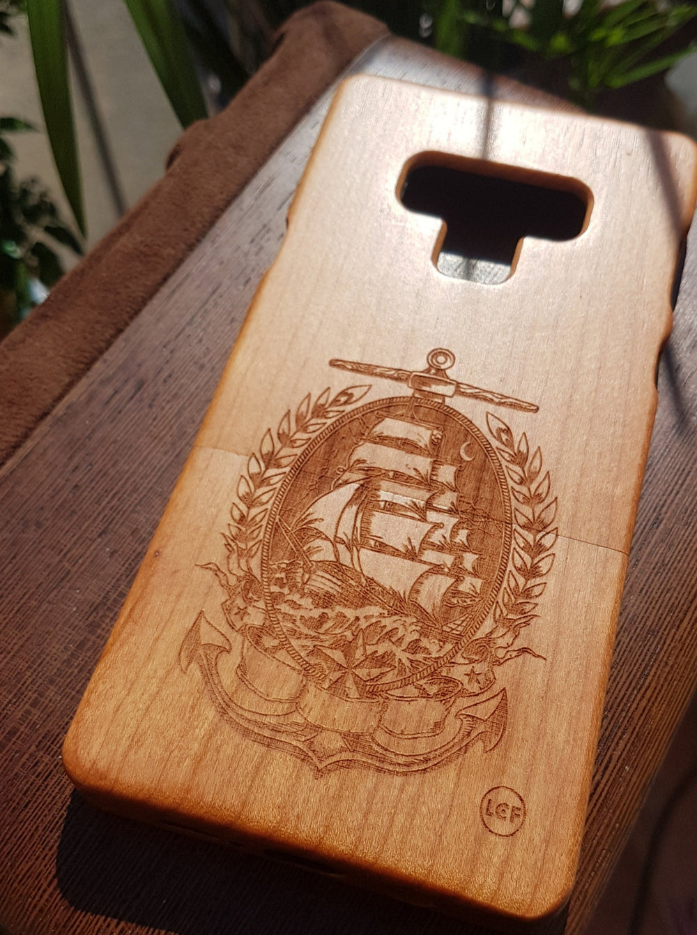 SAILING IN THE MOONLIGHT Wood Phone Case Nautical